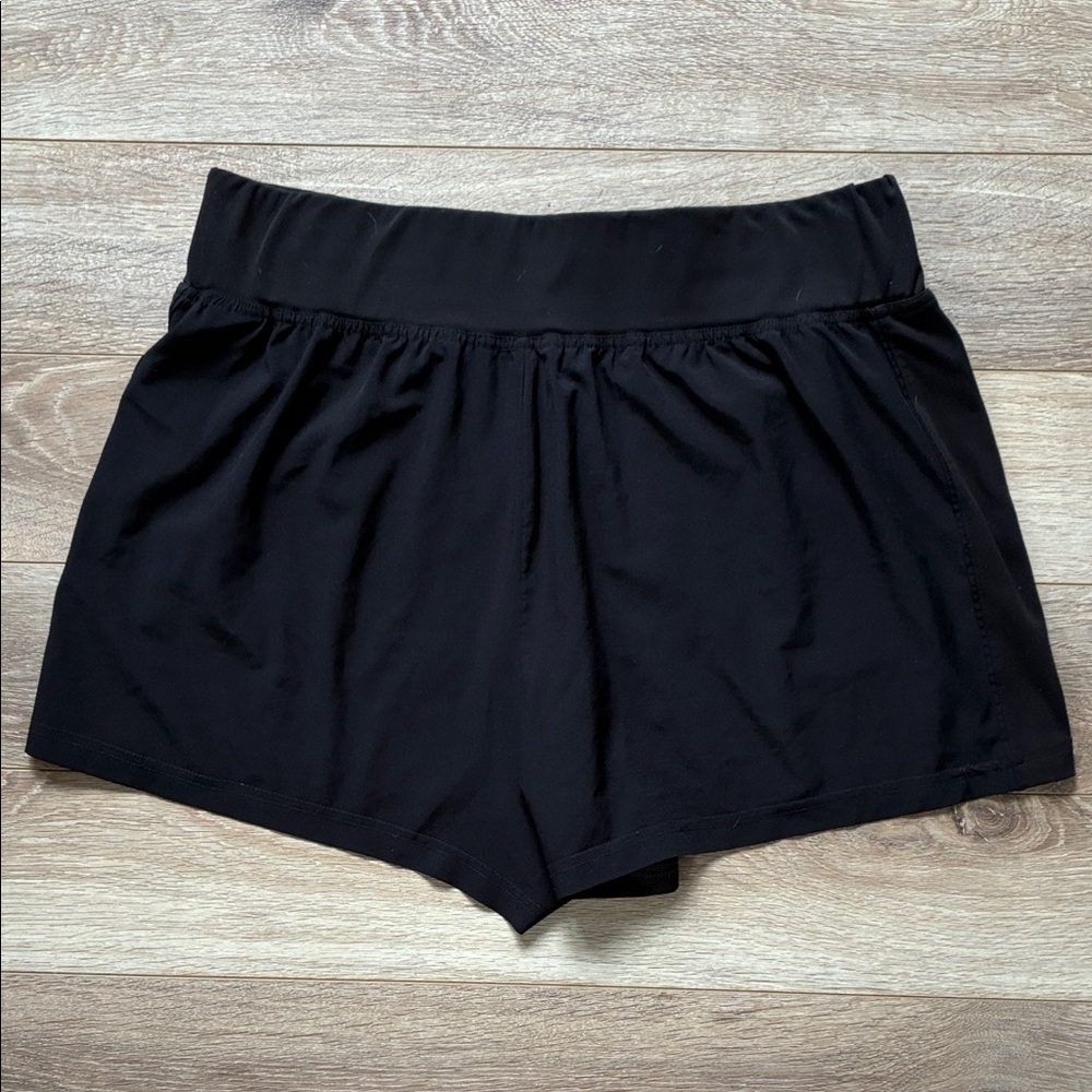 AVALANCHE Black Athletic Shorts Lightweight Performance large - Picture 5 of 6